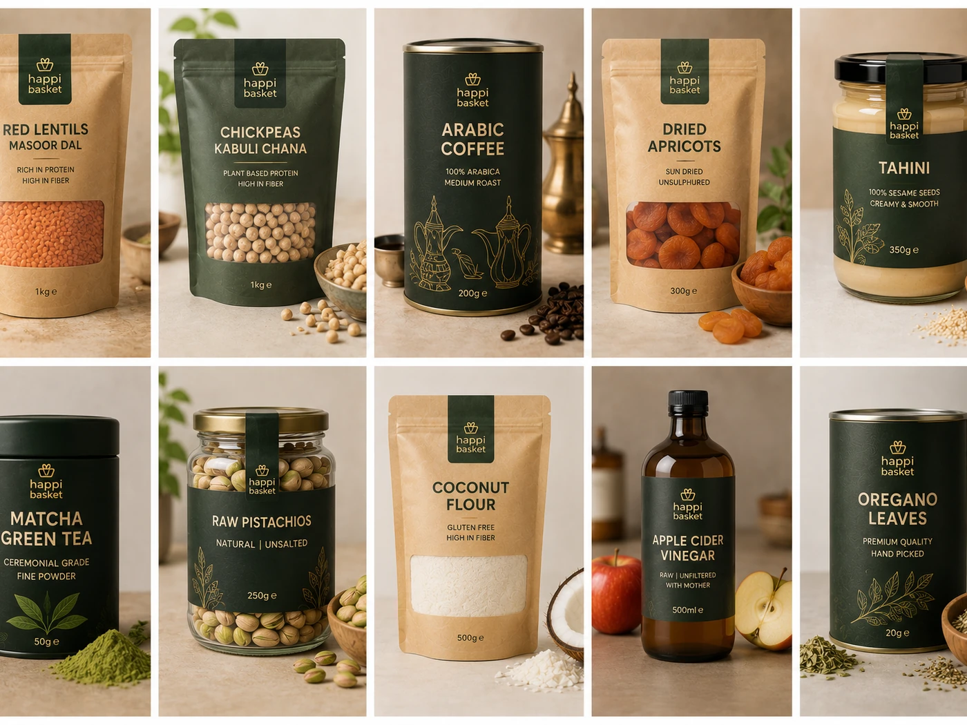 HappiBasket pantry products